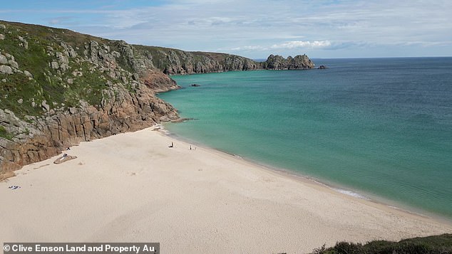 The cottage has stunning sea views of Porthcurno, which appeared as Nampara Cove in Poldark.