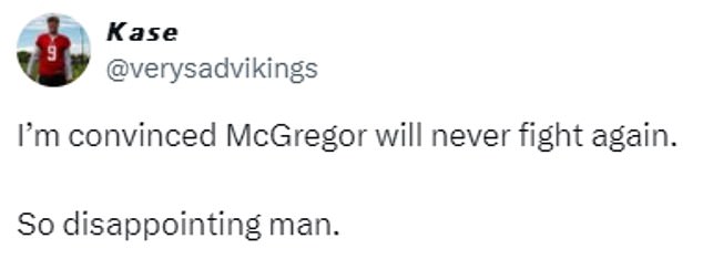 Some fans believe Conor McGregor's career is over after he pulled out of the fight against Michael Chandler.