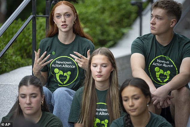 Sandy Hook survivors attended a rally against gun violence last Friday in Newtown.