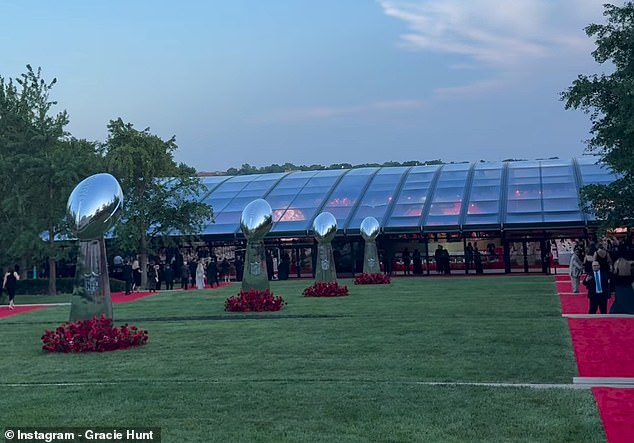 Gracie Hunt, the daughter of Chiefs owner Clark Hunt, gave fans a sneak peek at the event.