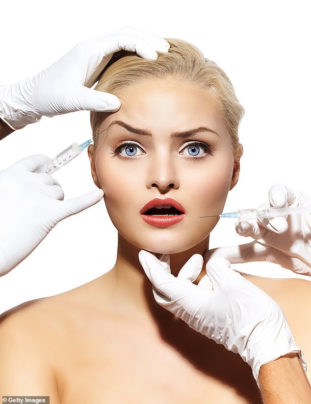 Botox injections among 20- to 29-year-olds have increased 28 percent since 2010 (model image)