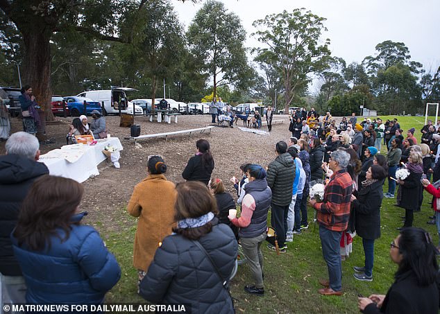 Devastated friends and loved ones gathered at Kenthurst Park, in Sydney's northwest, (pictured) on July 24, 2022 for a candlelight vigil to honor Shereen.