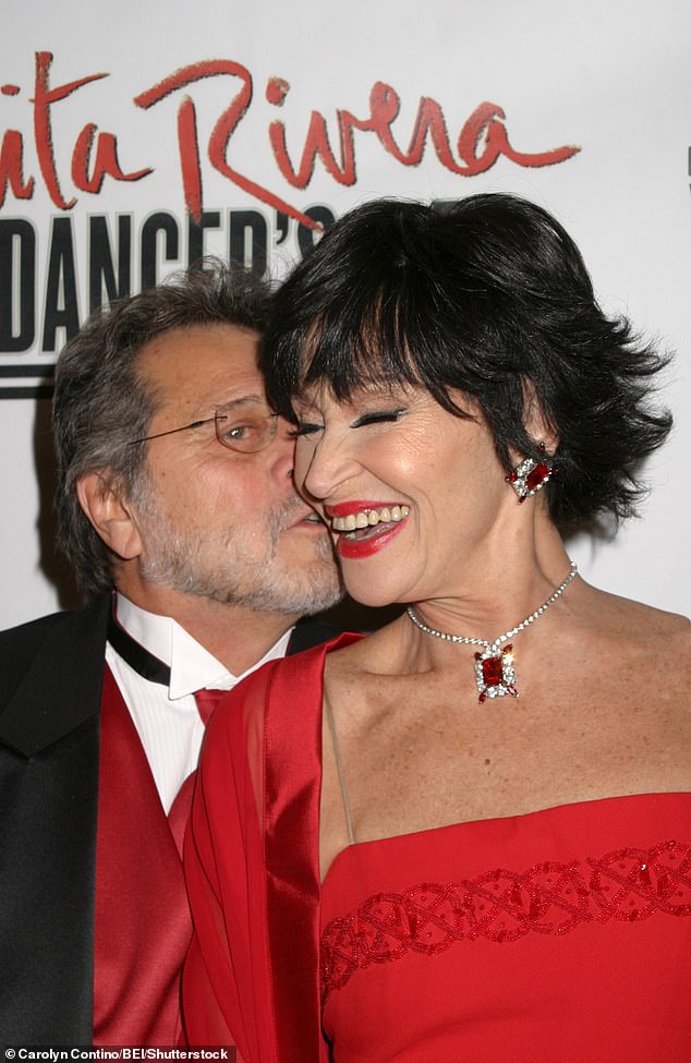 Tony and Chita remained very friendly after their divorce; They appear in the 2005 photo.