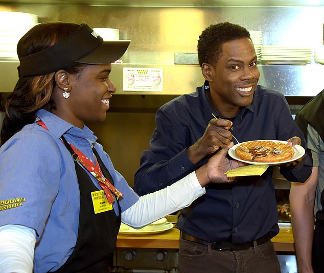 Chris Rock (right) is a fan of Waffle House, which is raising prices.