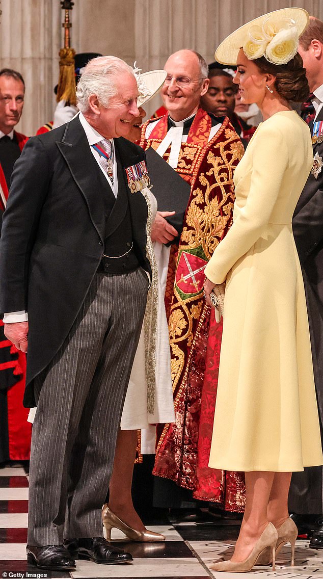 Images showing closeness, such as this photo of the Queen's thanksgiving service at St Paul's Cathedral in June 2022, make it clear why Charles has said several times that the family has 