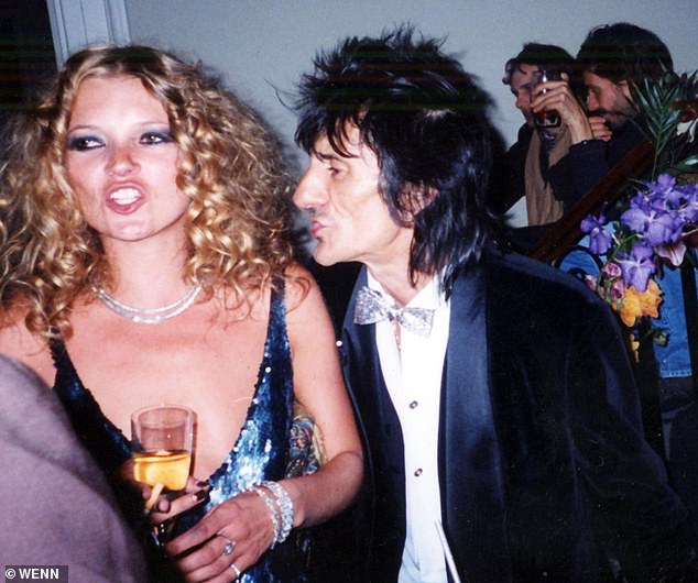 Her recent outings have sparked speculation that the stunning model has returned to her London partying days, after years of living a quieter lifestyle in the Cotswolds (seen with Ronnie Wood at her 30th birthday party in January 2004).