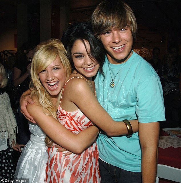 The three actors have known each other since they were teenagers working on the High School Musical films, photographed here in 2006.