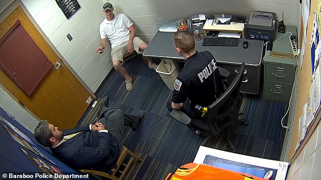 In police interview footage obtained by DailyMail.com, Eddy attempted to claim that he did not initiate physical contact between the two men.