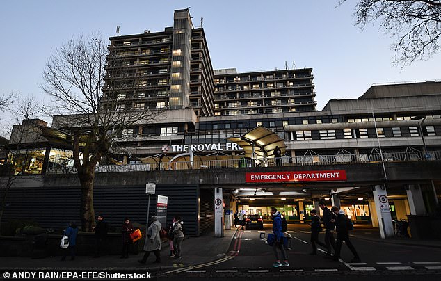 The first was installed at the Royal Free London hospital (pictured) and will allow doctors to carry out 50 per cent more scans than with their previous device.