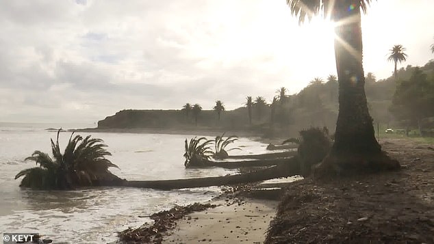 Strong storms and torrential rain hit the west coast earlier this year, forcing the beach to close indefinitely.