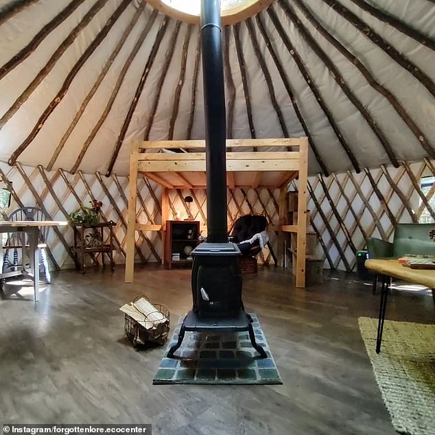 Starting the project in March 2023, the brothers worked tirelessly for the next four months and completed the yurt in July.