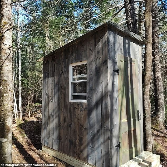 A composting latrine is one that does not use water to flush. Instead, human waste is treated and converted into compost (fertilizer). Given Maine's freezing weather and snowy conditions, this means residents will have to endure the elements to get to the bathroom.