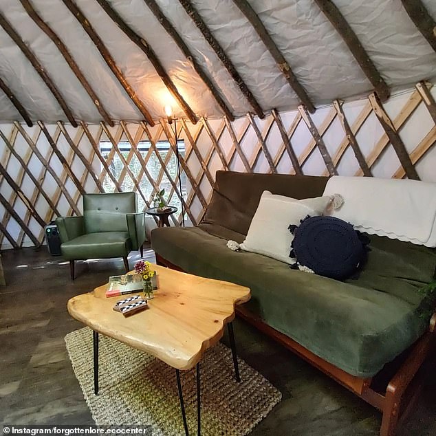 When finished, the yurt was 20 feet in diameter and weighed more than 500 pounds.