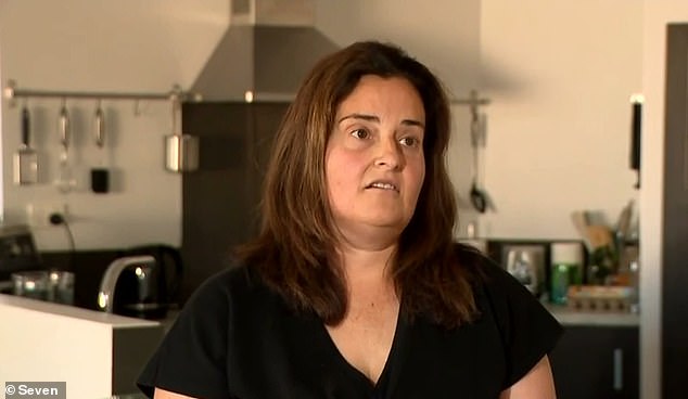 Kirsten (pictured) and her partner Hayden have a family flying in from New Zealand for their wedding in eight weeks, but now they have nowhere to cater for them.