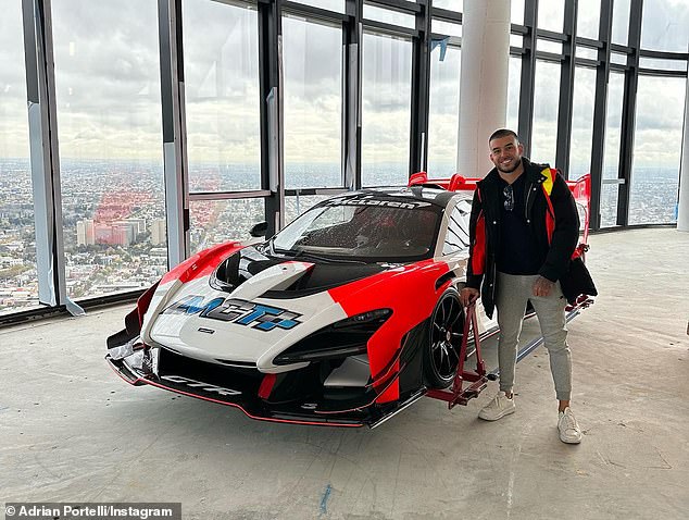 Portelli has earned a reputation for flaunting his lavish wealth and very expensive car collection on social media.