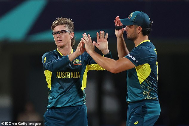 Leg-spinner Adam Zampa snared four wickets against Namibia and will be a key figure with the ball against Scotland.