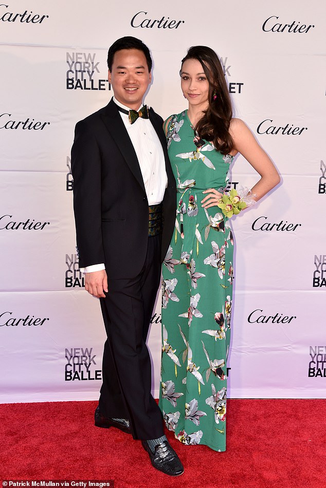 Nguyen used his money to buy expensive tickets to ballets and Broadway shows. She is seen at the New York City Ballet's Spring Gala in May 2017.