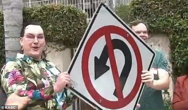 On Monday, city leaders joined local LGBTQ+ people as they removed the last signs of 