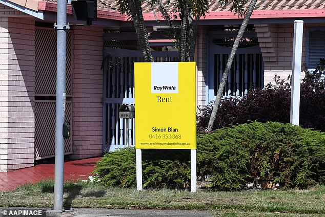 A politician who earns a salary of $167,000 has become homeless, a sign Australia's housing and cost of living crisis is out of control. The photo shows a property for rent.