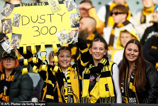 Fans young and old packed Punt Road Oval next to the MCG before heading out onto the concourse towards the main attraction.