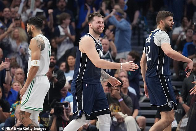 Luka Doncic put on a show by scoring 29 points in the Mavericks' impressive rout of Boston