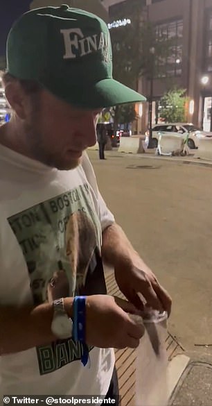 His celebratory cigar quickly froze, with the Celtics now up 3-1 in the series.