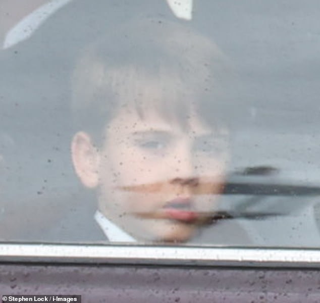 Prince George, Princess Charlotte and Prince Louis looked in good spirits as they joined their mother, the Princess of Wales, at Trooping the Color today.