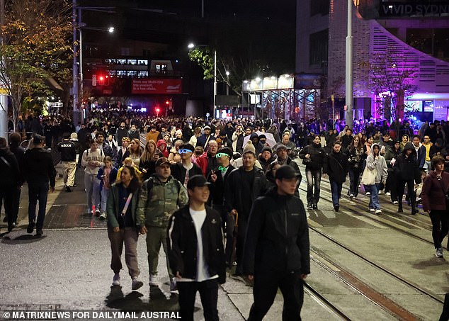 Visitors who braved the cold had to make their way back through the crowds and one person said they had spent hundreds on a harbor cruise.