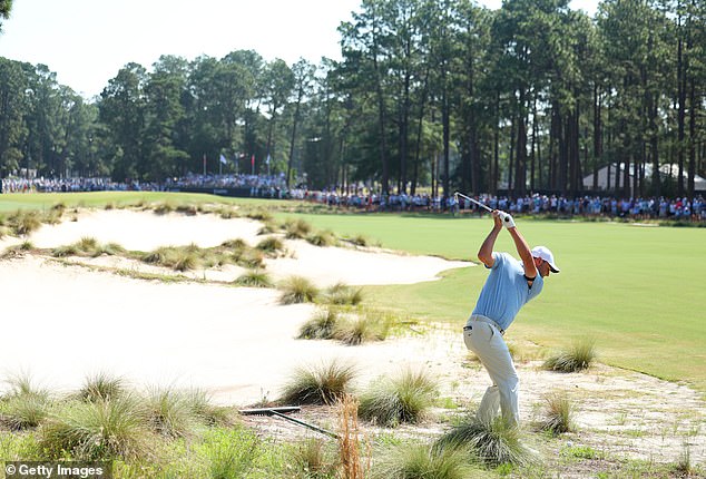 Scheffler entered Saturday's third round 10 shots off the lead after a miserable tournament