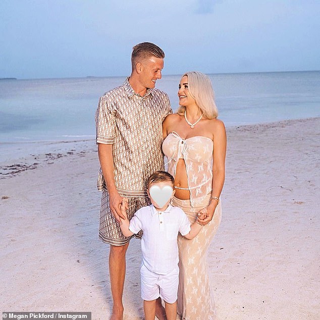 The couple married in March 2020 are also parents to son Arlo (pictured) and Ostara Haze, whom they welcomed last September.