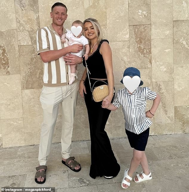 Meanwhile, Jordan Pickford and his wife Megan are childhood sweethearts and have been together since they were teenagers.