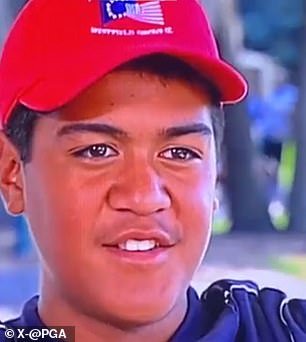 Tony Finau speaks at the 2004 Junior Ryder Cup