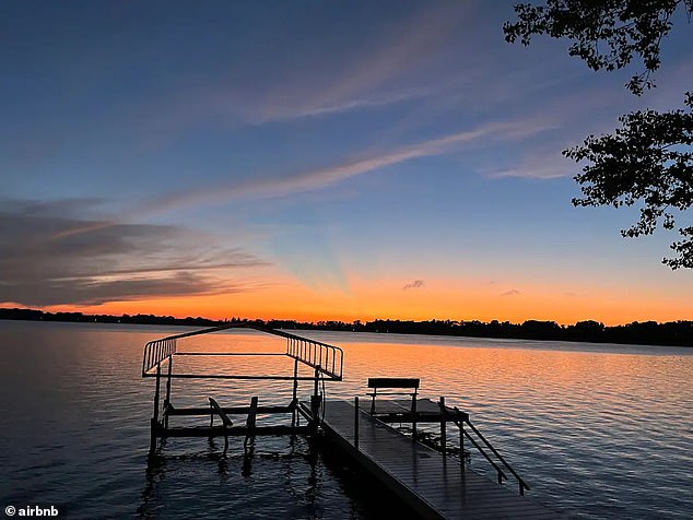 Stunning lake views offering beauty and tranquility abound at this wooded two-acre lakefront property on First Silver Lake in Minnesota