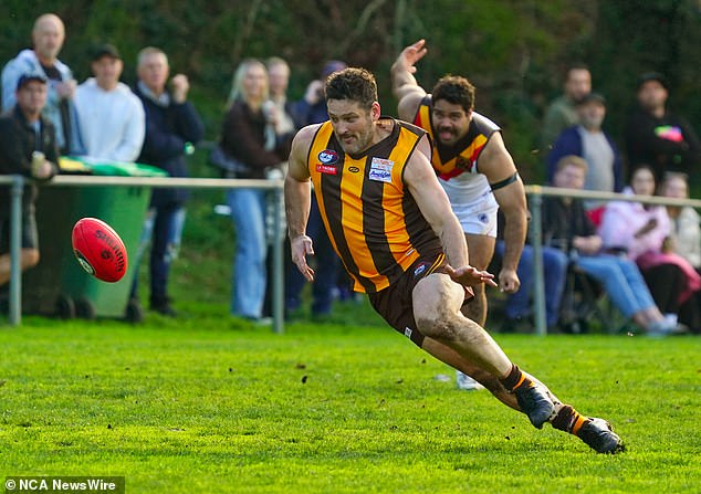 The football legend's team fell to the Fitzroy Stars on Saturday afternoon