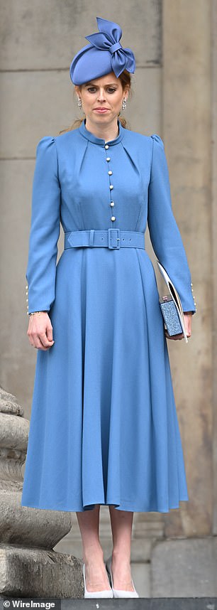 Princess Beatrice wore an elegant cornflower blue dress in 2022