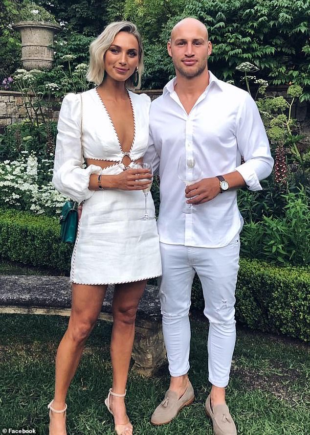 Gaonor Meakes' son Billy Meakes played Super Rugby for Perth's Western Force and the Melbourne Rebels and signed a contract with the Chicago Hounds in the United States last year. He appears in the photo with his partner Michelle Battersby.