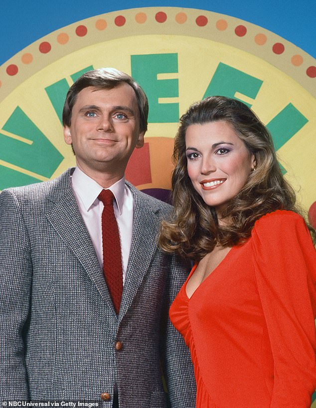 White, pictured with Sajak, 77, in season 10, 