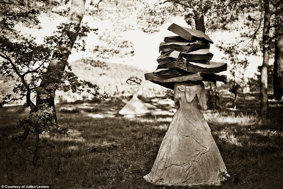 Lennon captured German artist Anselm Kiefer's art exhibition called 'Women of Antiquity', which took place at Château La Coste in Provence during 2023. The book features many other photographs of the stunning Château La Coste estate.