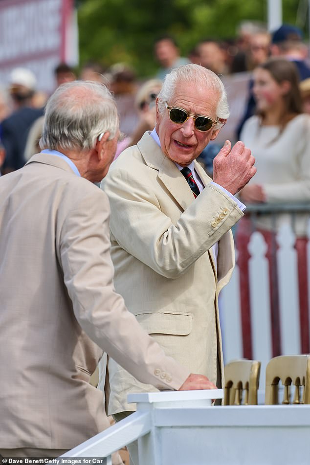 The prestigious polo tournament takes place over three weeks and the first trophy was awarded by the king's late mother, Queen Elizabeth II, in 1960.