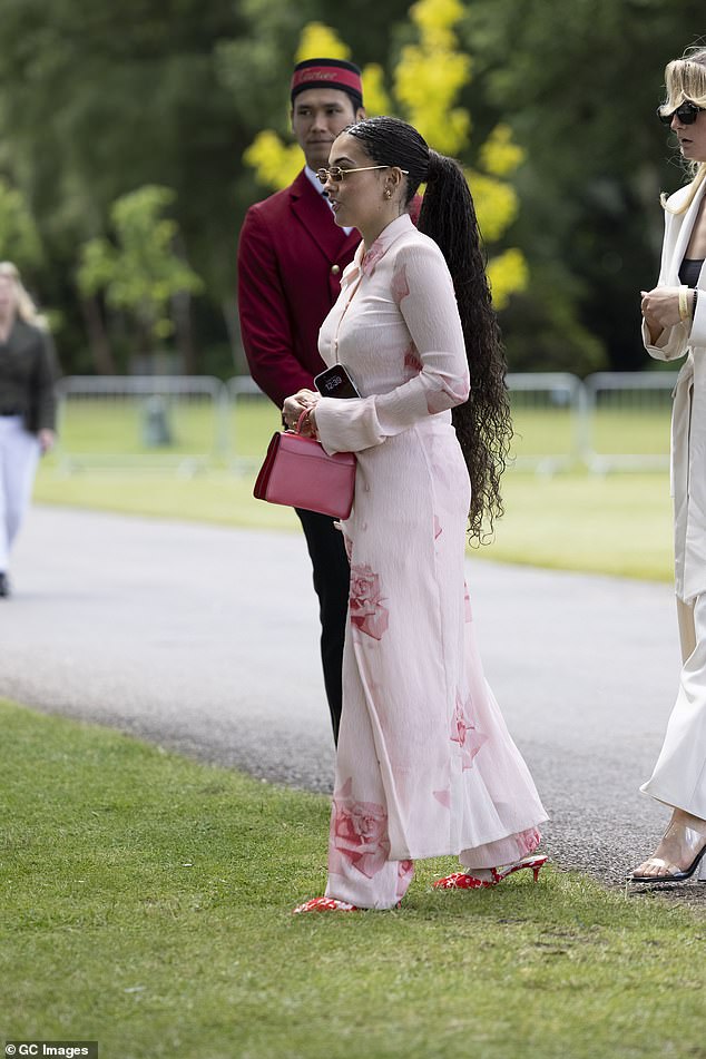 Queen of pop at the Polo: The singer Mabel, 28, made an appearance at the prestigious event