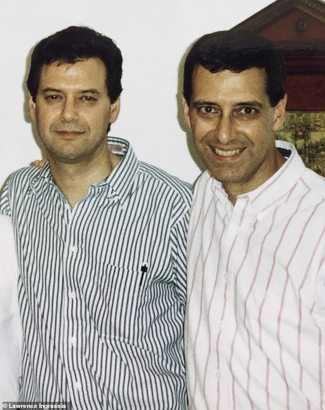 Lawrence's brother Paul (right) developed lung cancer at age 45 and subsequently had one lung removed and developed other cancers that ultimately killed him.