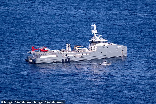 The celebrations took place on the new Launchpad of the Facebook founder's 'superyacht'.