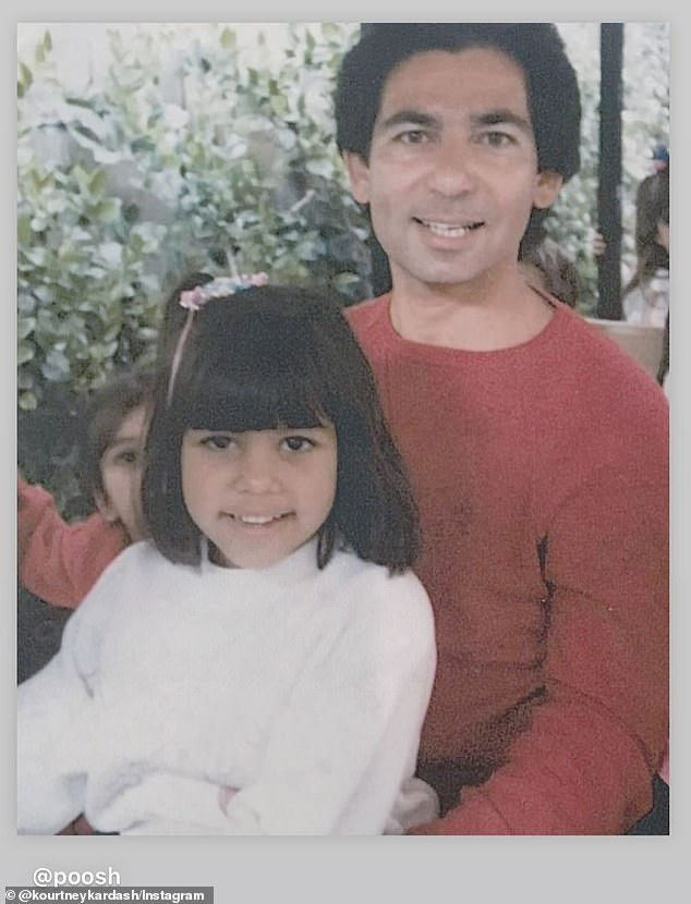 Kourtney, Kris Jenner's first-born, also remembered her late father Robert Kardashian on Sunday.