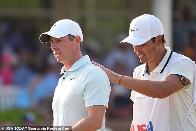 With the tournament ahead, McIlroy missed two putts within four feet.