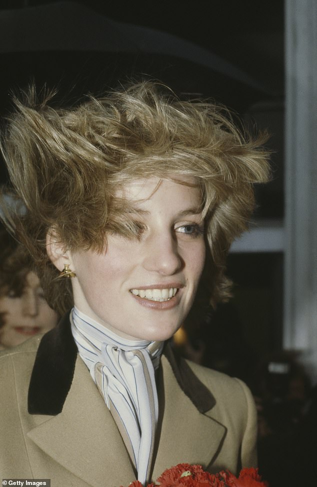 Princess Diana braves the great British breeze to visit Capital Radio in 1982