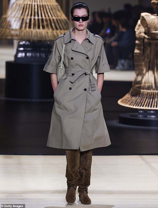 A model walks the runway during the Christian Dior Womenswear Fall/Winter 2024-25 show, as part of Paris Fashion Week, in February this year.