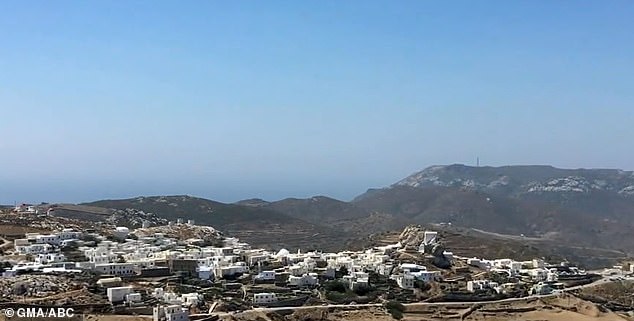 Calibet is a regular visit to Amorgos, a rocky island of less than 2,000 inhabitants.