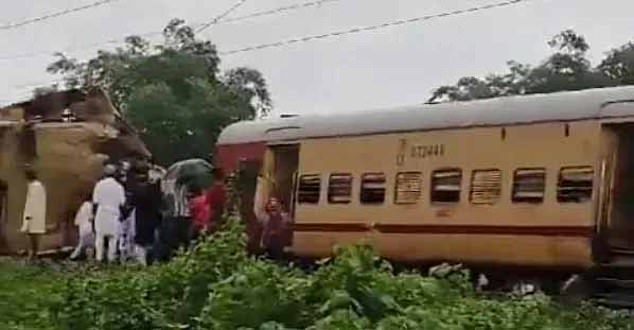 A freight train is known to have collided with a passenger train in the eastern Indian state of West Bengal on Monday after running over a signal.