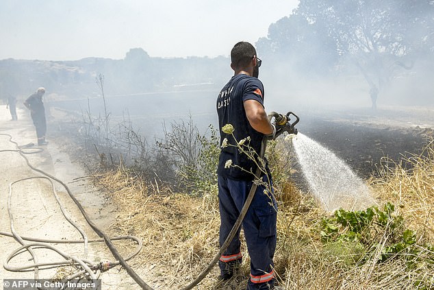 Firefighters in Cyprus have struggled this week to combat the spread of fires and strong winds.