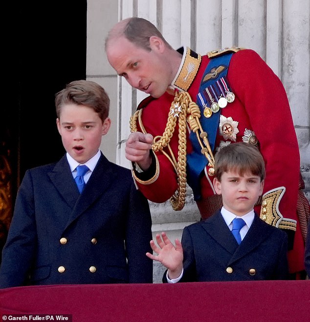 Lip reader Juliet Sullivan says William and George (pictured) were happy trying to identify the planes as they approached.